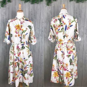 Zara Floral midi dress
